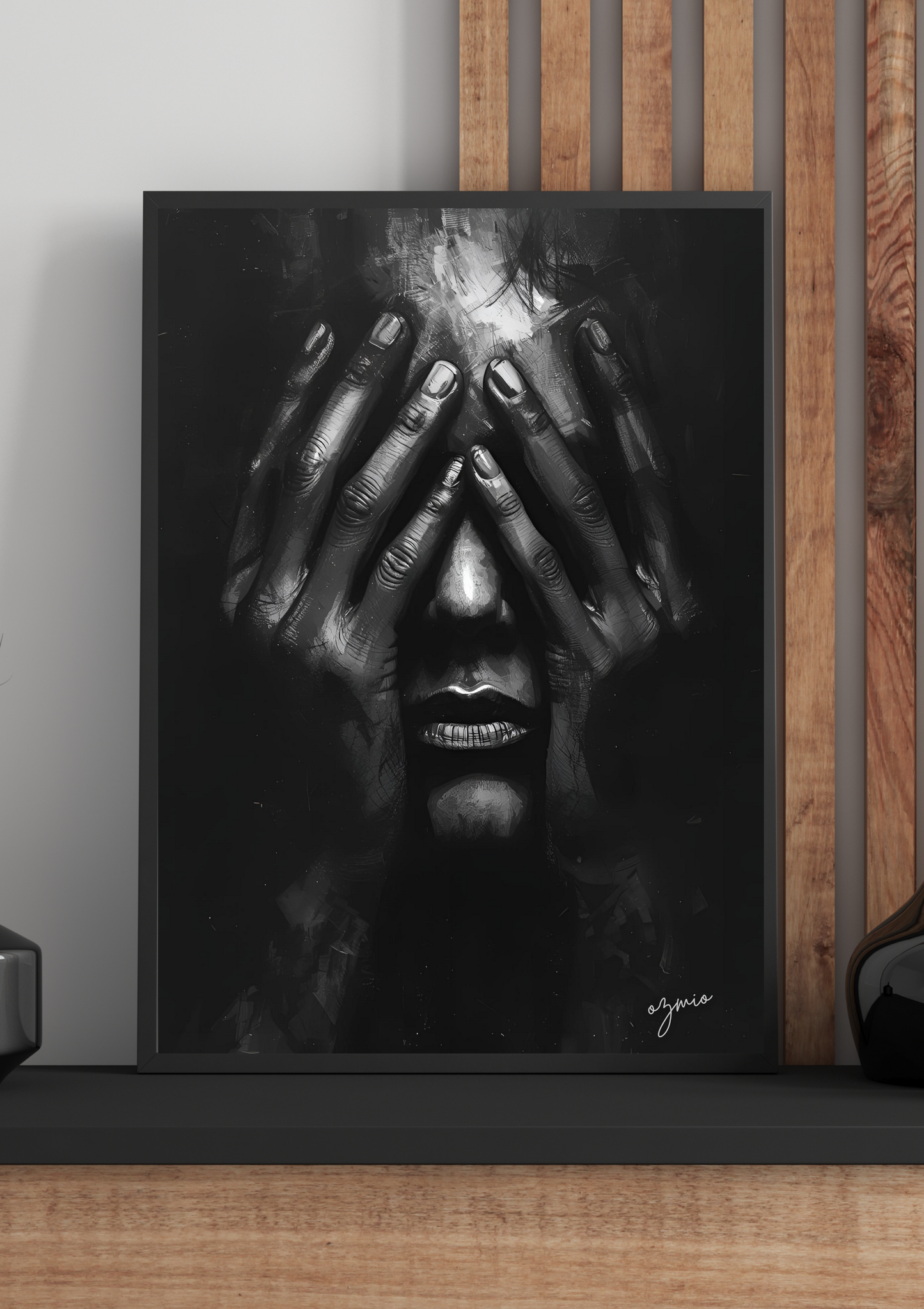 Ozmio Flower Wall Art – Framed High-Quality Print