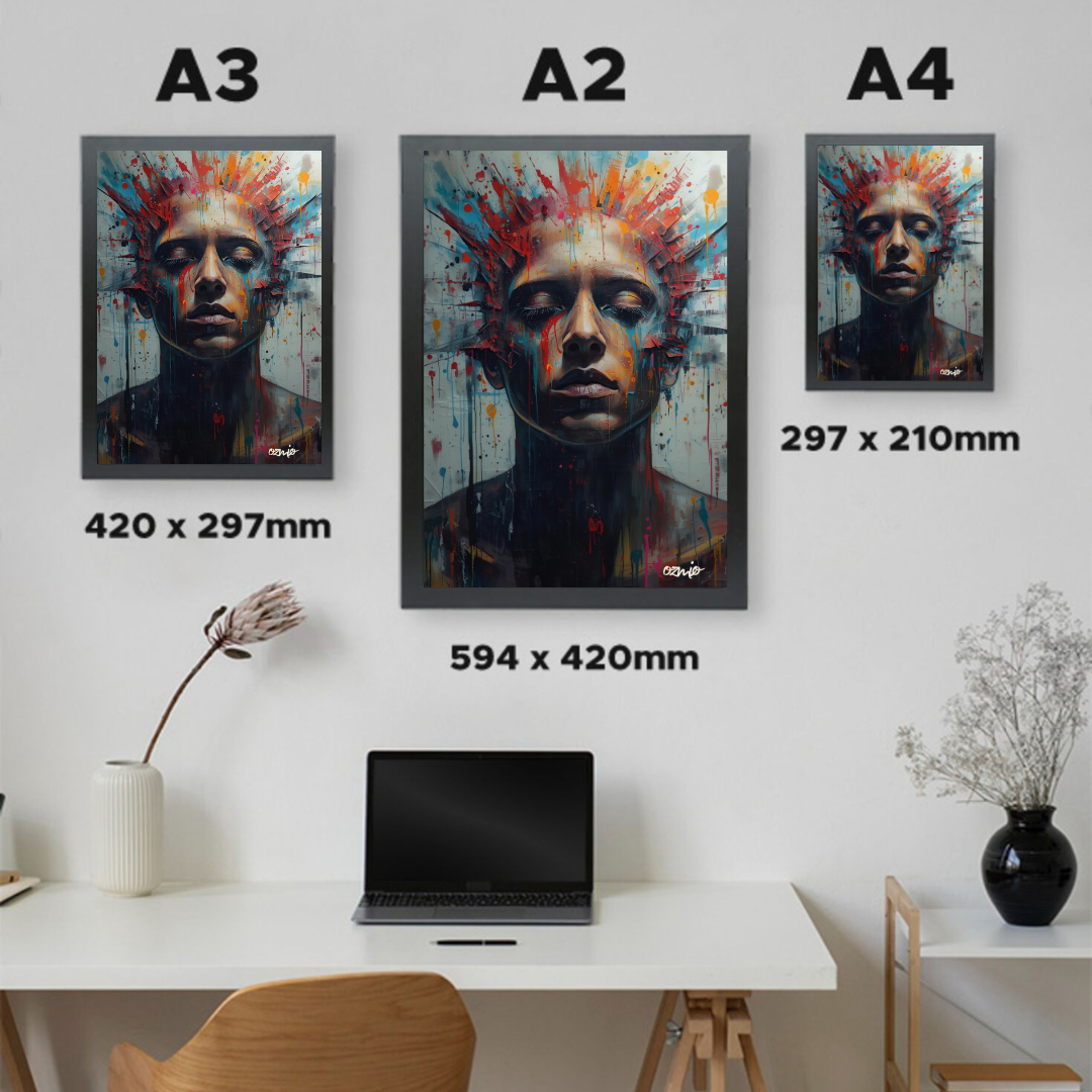 Ozmio Framed Portrait Art Print