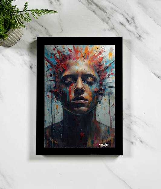 Ozmio Framed Portrait Art Print