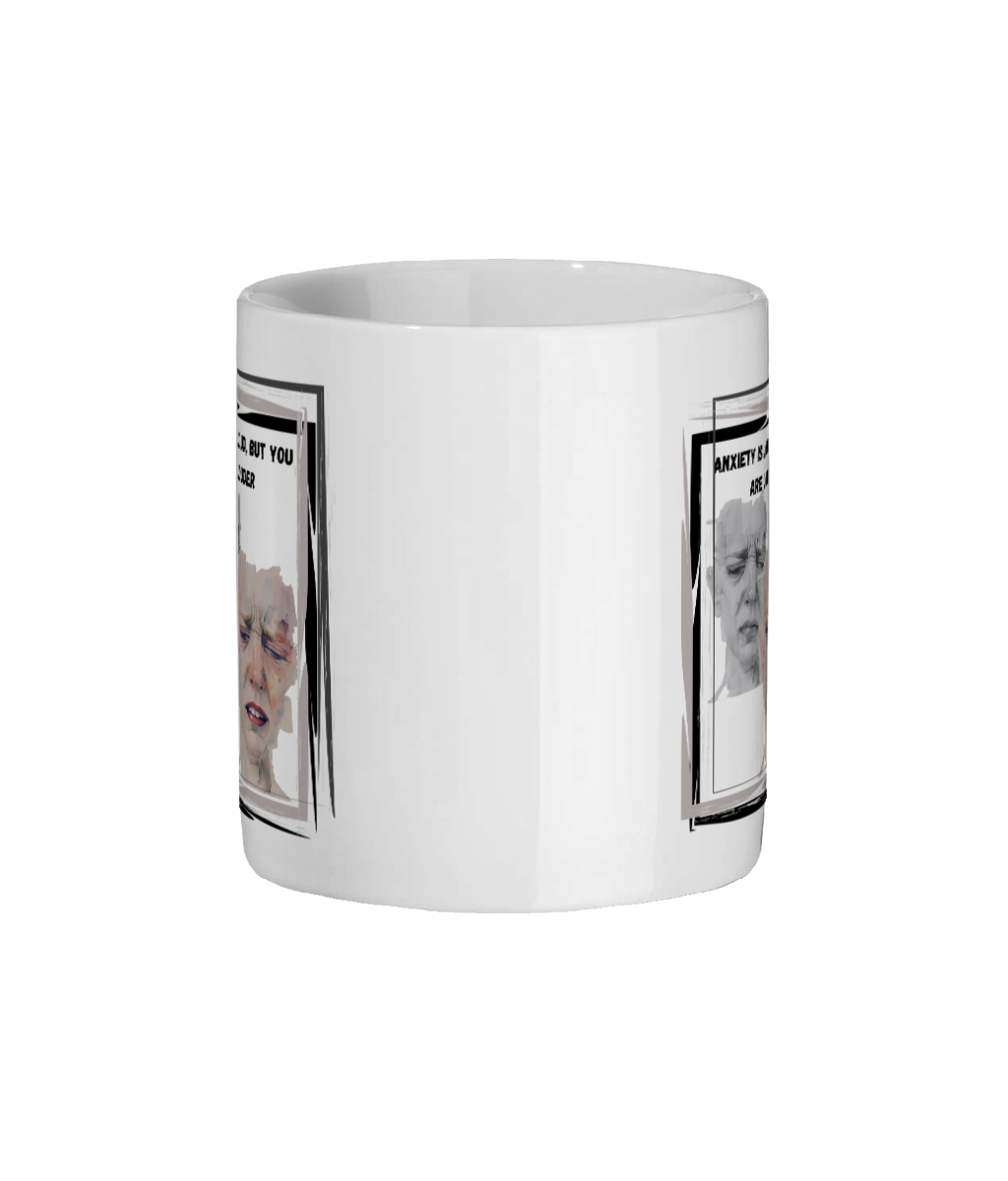 Louder Than Anxiety – Positivity Mug by Ozmio