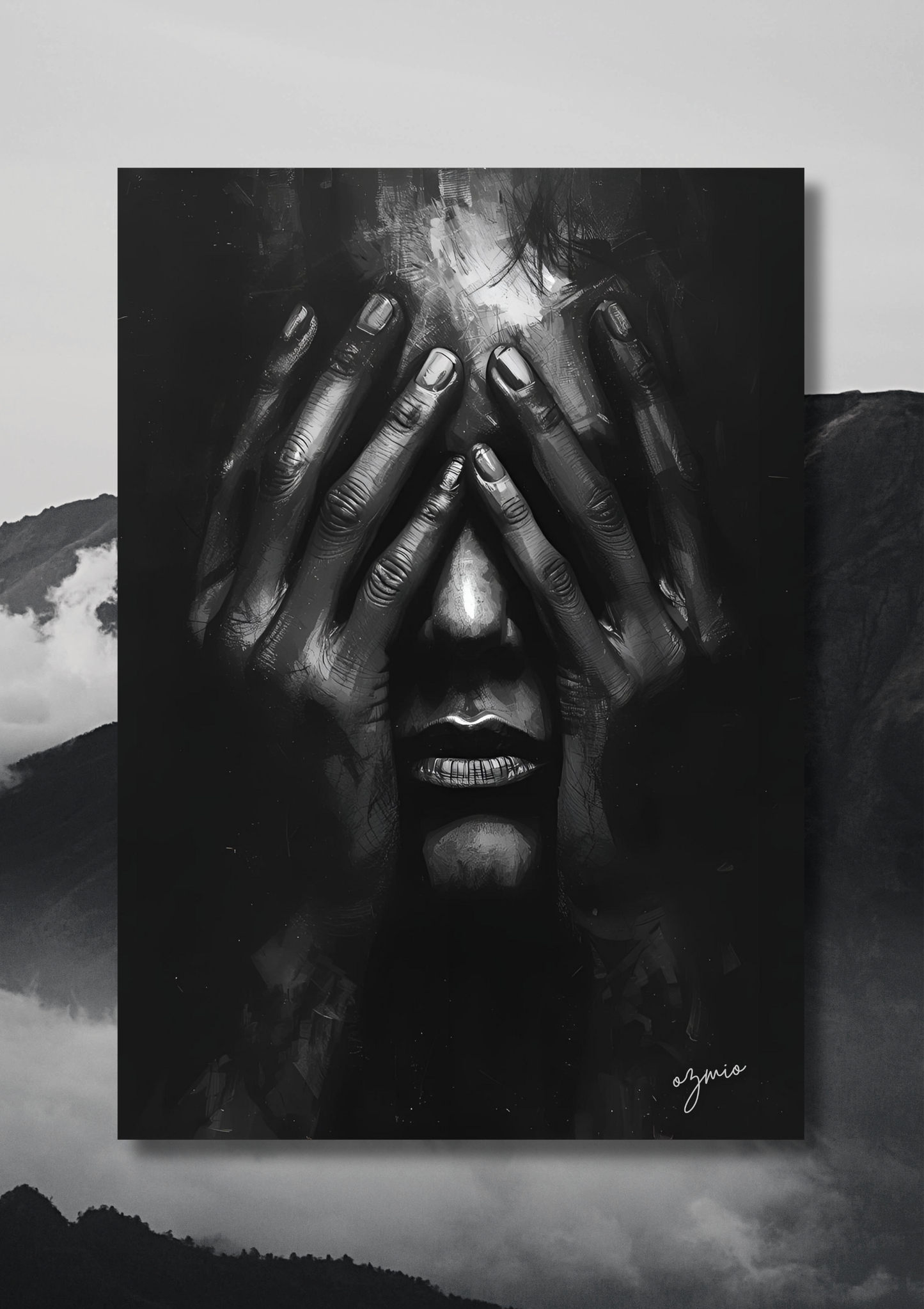 Ozmio Flower Wall Art – Framed High-Quality Print