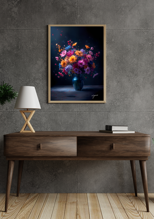 Ozmio Framed Flower Wall Art