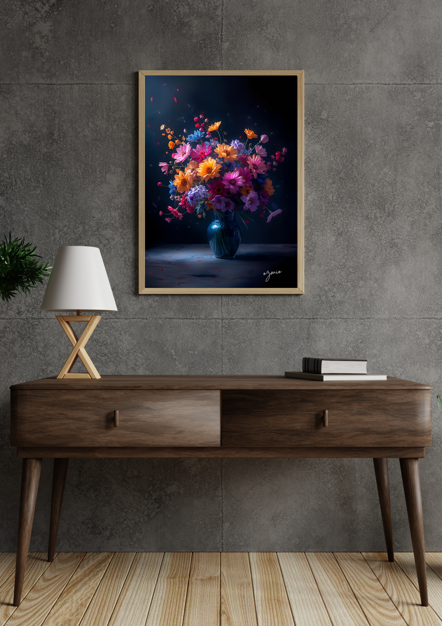 Ozmio Framed Flower Wall Art