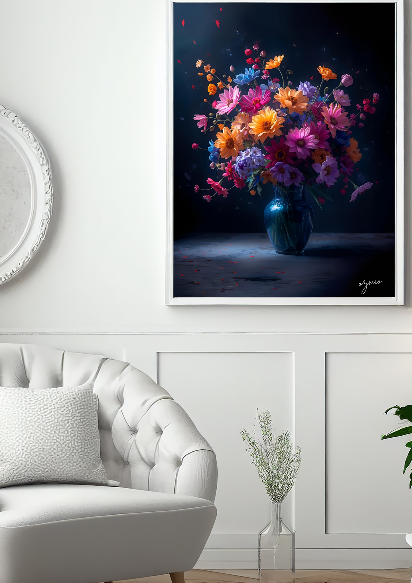 Ozmio Framed Flower Wall Art