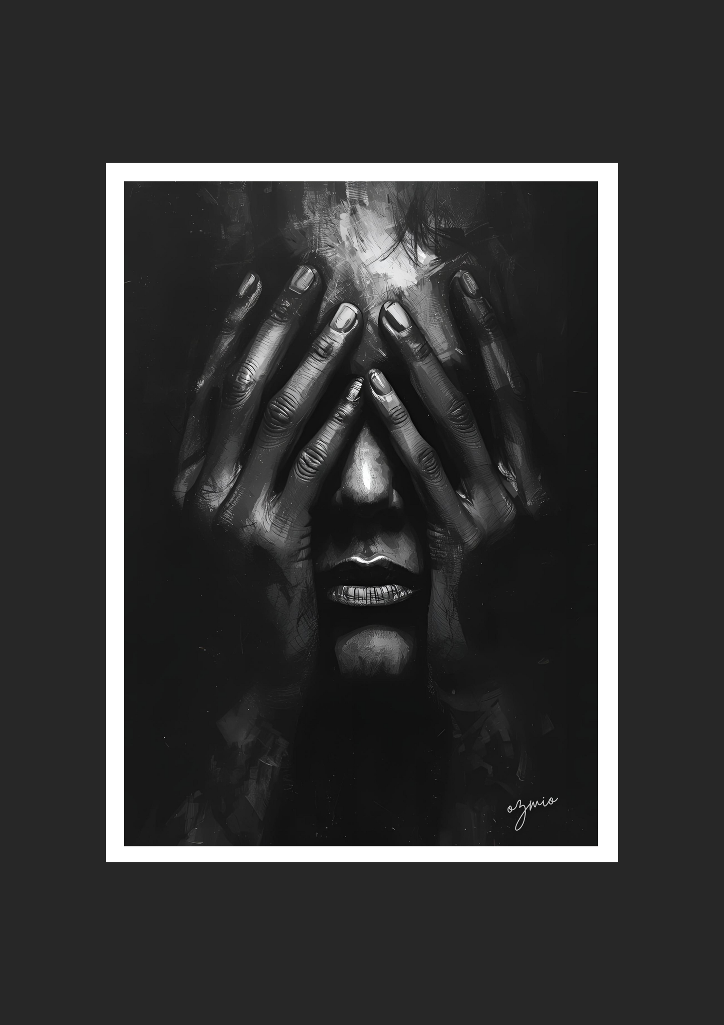 Ozmio Flower Wall Art – Framed High-Quality Print