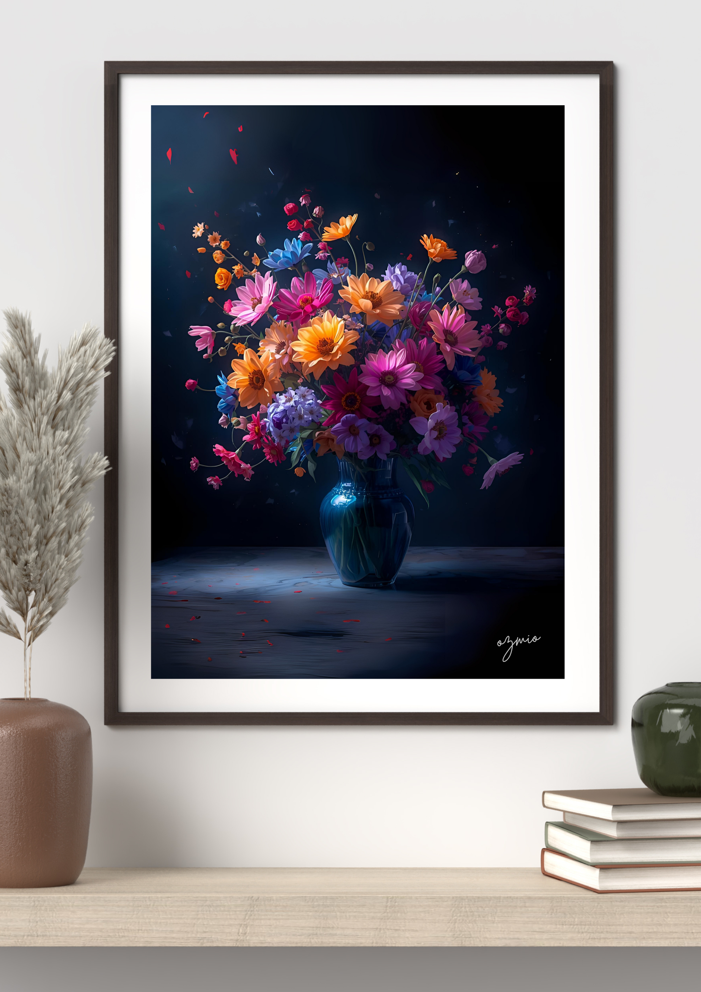 Ozmio Framed Flower Wall Art