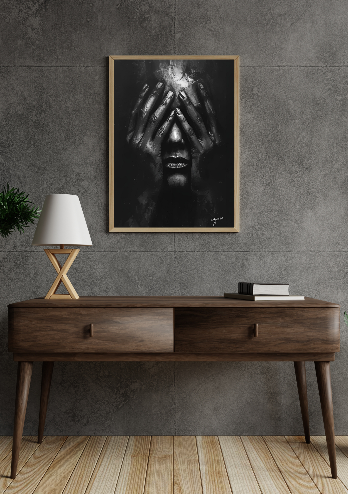 Ozmio Flower Wall Art – Framed High-Quality Print