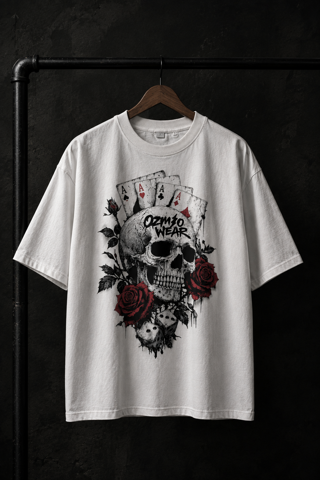 Ozmio Last Hand Tee White A003