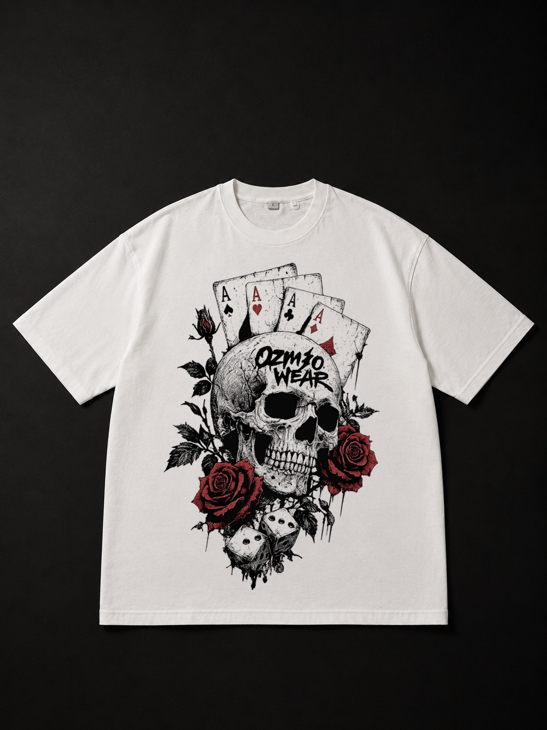 Ozmio Last Hand Tee White A003