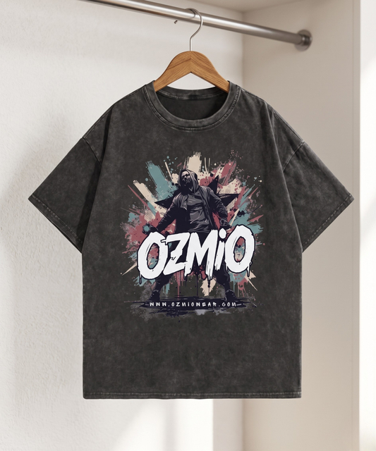OZMIO Mineral Wash Boxy Cotton T-Shirt (Men)